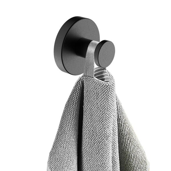 Alonzo handdoekhaak groot gunmetal PVD - Ophanghaken | Lapy