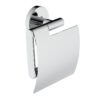 Alonzo toiletrolhouder met klep chroom - Toiletaccessoires | Lapy
