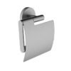 Alonzo toiletrolhouder met klep RVS geborsteld - Toiletaccessoires | Lapy