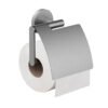 Alonzo toiletrolhouder met klep RVS geborsteld - Toiletaccessoires | Lapy