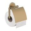 Alonzo toiletrolhouder met klep geborsteld messing PVD - Toiletaccessoires | Lapy