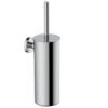 Alonzo toiletborstel met houder chroom - Toiletaccessoires | Lapy