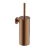 Alonzo toiletborstel met houder geborsteld brons koper PVD - Toiletaccessoires | Lapy