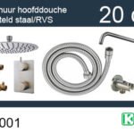 one-pack inbouwthermostaatset rond type 202 GS (20cm) - Complete douchekranensets | Lapy