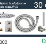 one-pack inbouwthermostaatset rond type 203 GS (30cm) - Complete douchekranensets | Lapy
