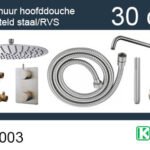 one-pack inbouwthermostaatset rond type 204 GS (30cm) - Complete douchekranensets | Lapy