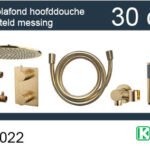 one-pack inbouwthermostaatset rond type 403 GM (30cm) - Complete douchekranensets | Lapy