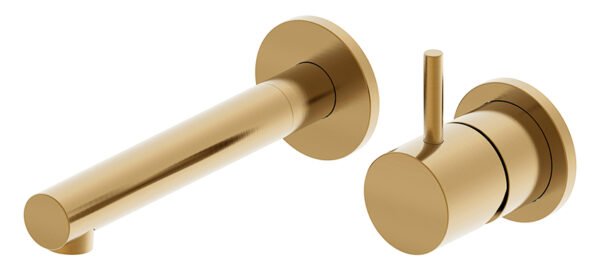 Style wastafelkraan inbouw geborsteld messing PVD
