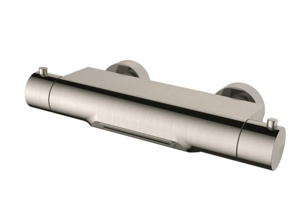 Style thermostatische badmengkraan waterval cooltouch geborsteld staal PVD - Opbouw badkranen | Lapy