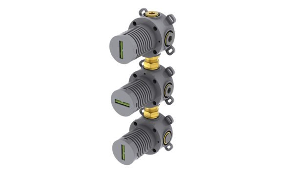 Caral inbouwdeel thermostatische douchekraan met 2 stopkranen