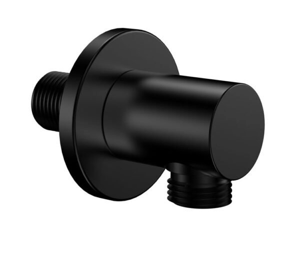 UniMatch wandaansluitbocht rond 1/2″ mat zwart - Wandaansluitbochten | Lapy