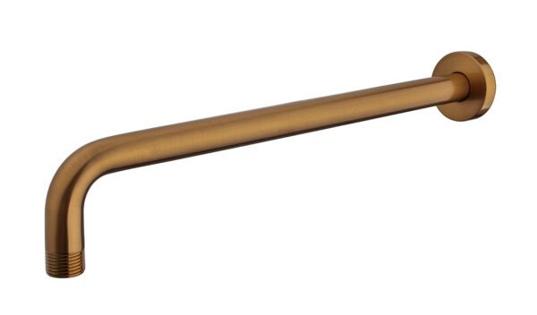 UniMatch douchearm met muurbevestiging 35 cm geborsteld brons koper PVD - Douchearmen | Lapy