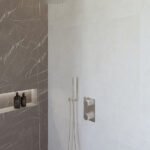 Caral inbouwthermostaat compleet met hoofddouche 25 cm en staafhanddouche chroom - Complete douchekranensets | Lapy