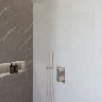 Caral inbouwthermostaat compleet met hoofddouche 30 cm en staafhanddouche chroom - Complete douchekranensets | Lapy