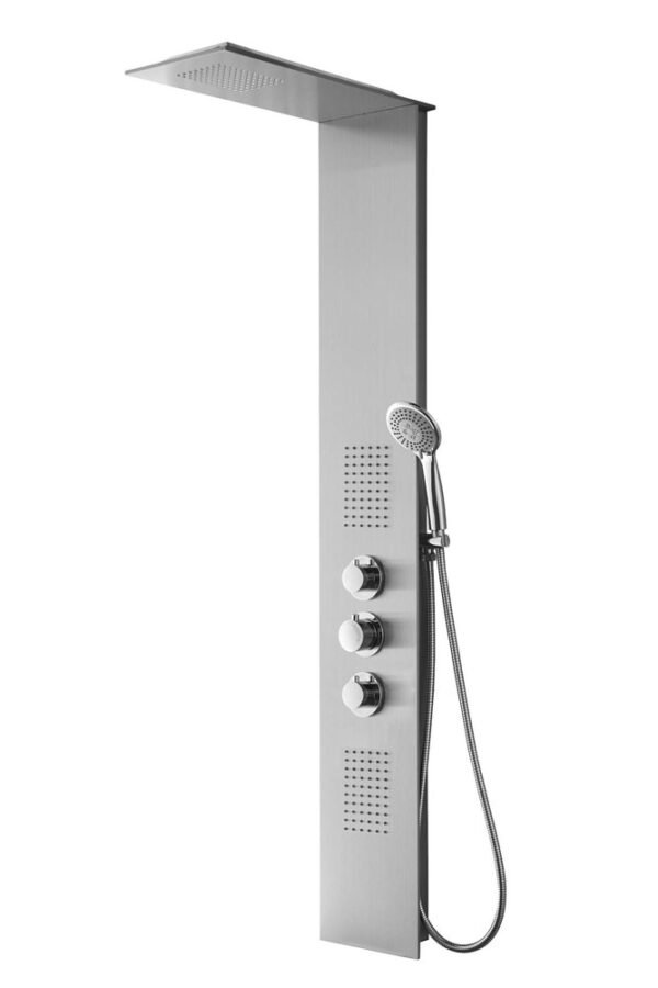 Ontario thermostatische douchekolom 150×22 cm RVS - Douchekolommen | Lapy