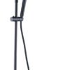 Twenty eco thermostatische regendoucheset opbouw rond mat zwart - Regendouchesets | Lapy