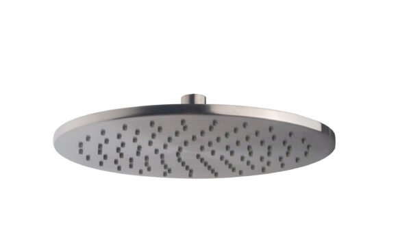UniMatch hoofddouche rond 25 x 0,8 cm geborsteld staal PVD