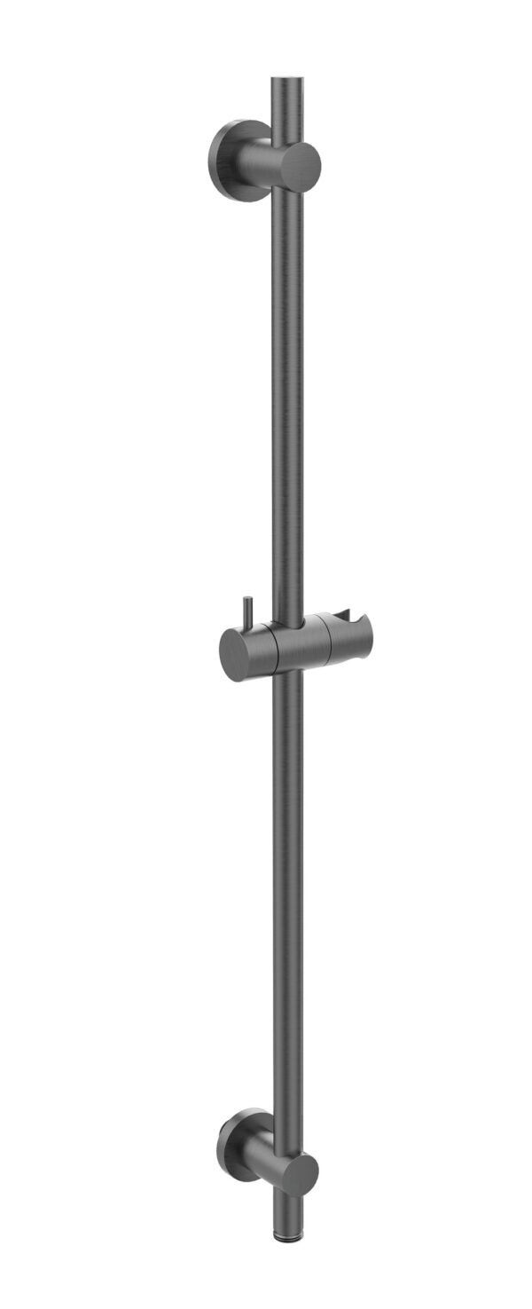UniMatch glijstang met wateraansluiting 76,5 cm gunmetal PVD - Glijstangen | Lapy