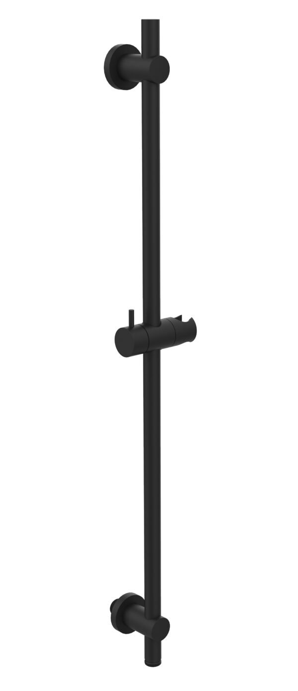 UniMatch glijstang met wateraansluiting 76,5 cm mat zwart - Glijstangen | Lapy