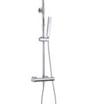 Twenty eco thermostatische regendoucheset opbouw rond/vierkant chroom - Regendouchesets | Lapy