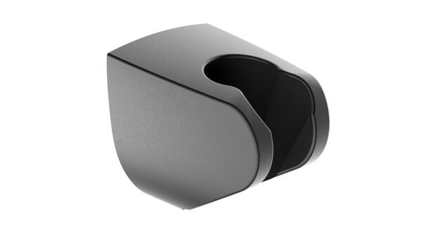 UniMatch wandhanddouchehouder kunststof gunmetal PVD - Handdouchehouders | Lapy