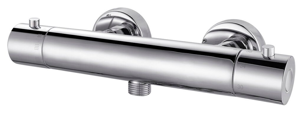 Rio thermostatische douchemengkraan 12 cm chroom
