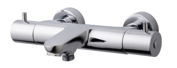 Caral thermostatische badmengkraan chroom - Opbouw badkranen | Lapy