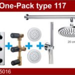 one-pack inbouwthermostaatset type 117 CHR - Complete douchekranensets | Lapy