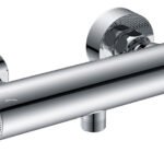 Ribbd thermostatische douchemengkraan hartafstand 15 cm chroom - Opbouw douchekranen | Lapy