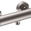 Ribbd thermostatische douchemengkraan hartafstand 15 cm geborsteld staal PVD - Opbouw douchekranen | Lapy