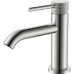 Ribbd fonteinkraan 1/2″ geborsteld staal PVD - Fonteinkranen | Lapy