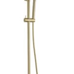Caral thermostatische regendoucheset opbouw geborsteld messing PVD - Regendouchesets | Lapy
