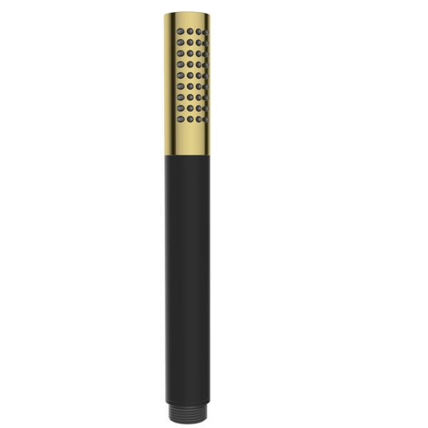 UniMatch staafhanddouche 1 stand geborsteld messing/mat zwart PVD