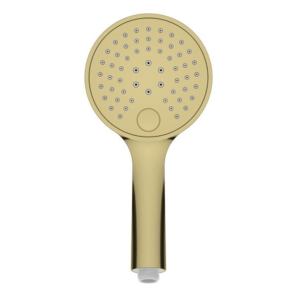 UniMatch handdouche 3 standen Ø 12 cm geborsteld messing PVD