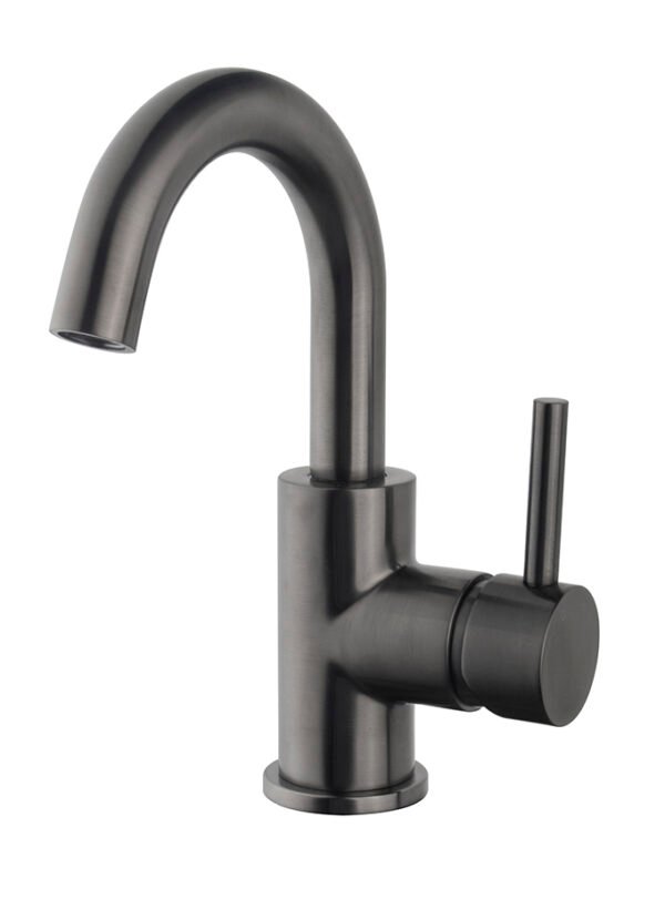 Caral wastafelkraan met draaibare uitloop gunmetal PVD - Opbouw wastafelkranen | Lapy