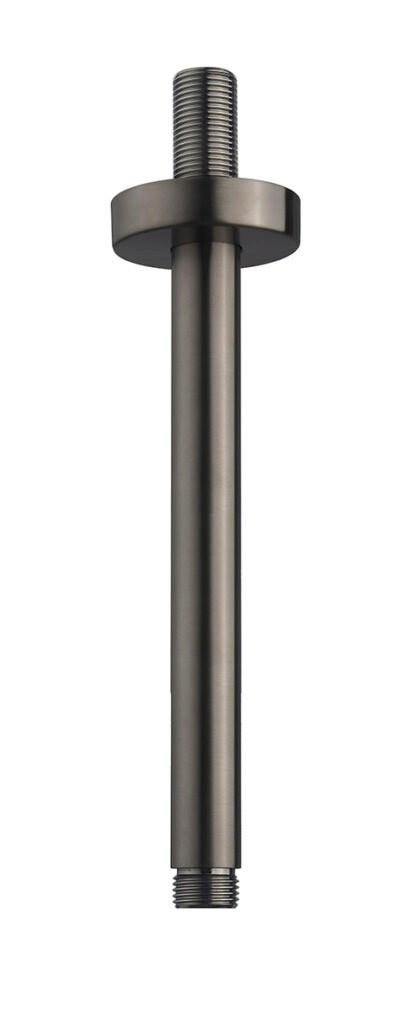 UniMatch douchearm met plafondbevestiging 20 cm gunmetal PVD