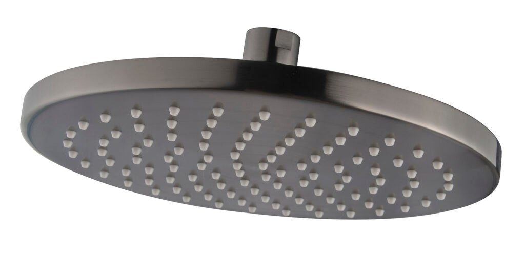 UniMatch hoofddouche rond 20 x 1,2 cm gunmetal PVD