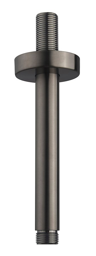 UniMatch douchearm met plafondbevestiging 15 cm gunmetal PVD