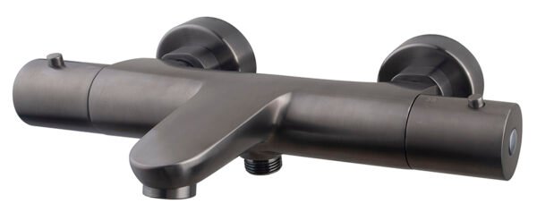 Caral thermostatische badmengkraan gunmetal PVD - Opbouw badkranen | Lapy