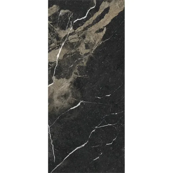 Energieker Pierre Black Lev. 60X120 Glans - Vloertegels Marmerlook | Lapy