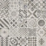 Vintage Cementina Mix Black/White 20X20 Mat - Decors Patroon | Lapy