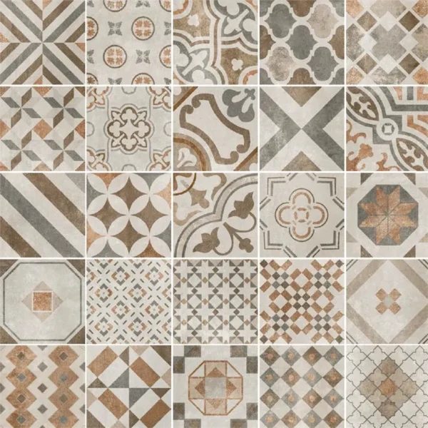 Vintage Cementina Mix Color 20X20 Mat - Decors Patroon | Lapy