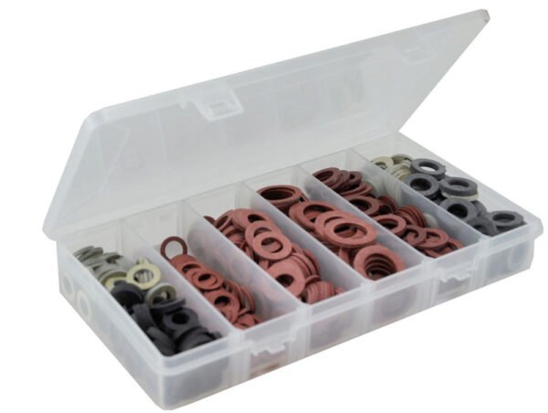 pakkingsassortiment fiber-en rubberringen (550 stuks) - Pakkingen | Lapy