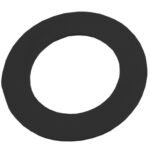 Pakkingsring rubber 83 x 44 x 2 mm zwart - Pakkingen | Lapy