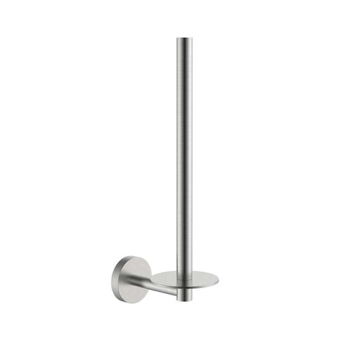 Reserve wand toiletrolhouder rond RVS Look geschikt voor 2 wc-rollen