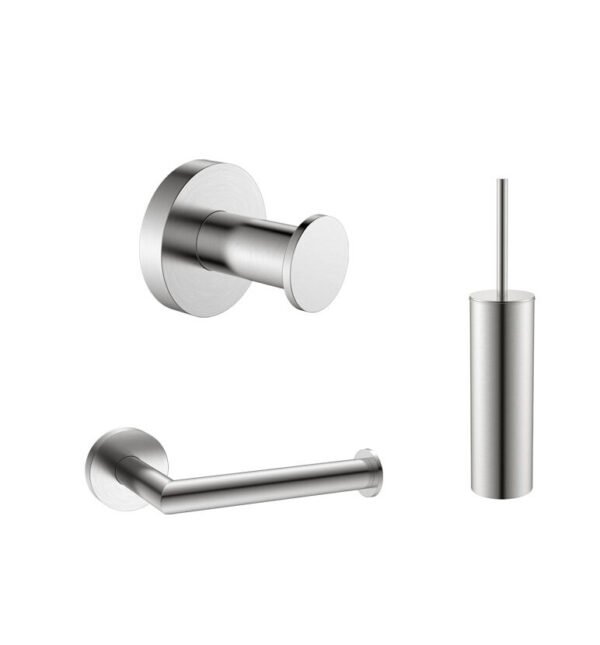 Toilet accessoireset rond RVS Look - Maximo Design RVS | Lapy