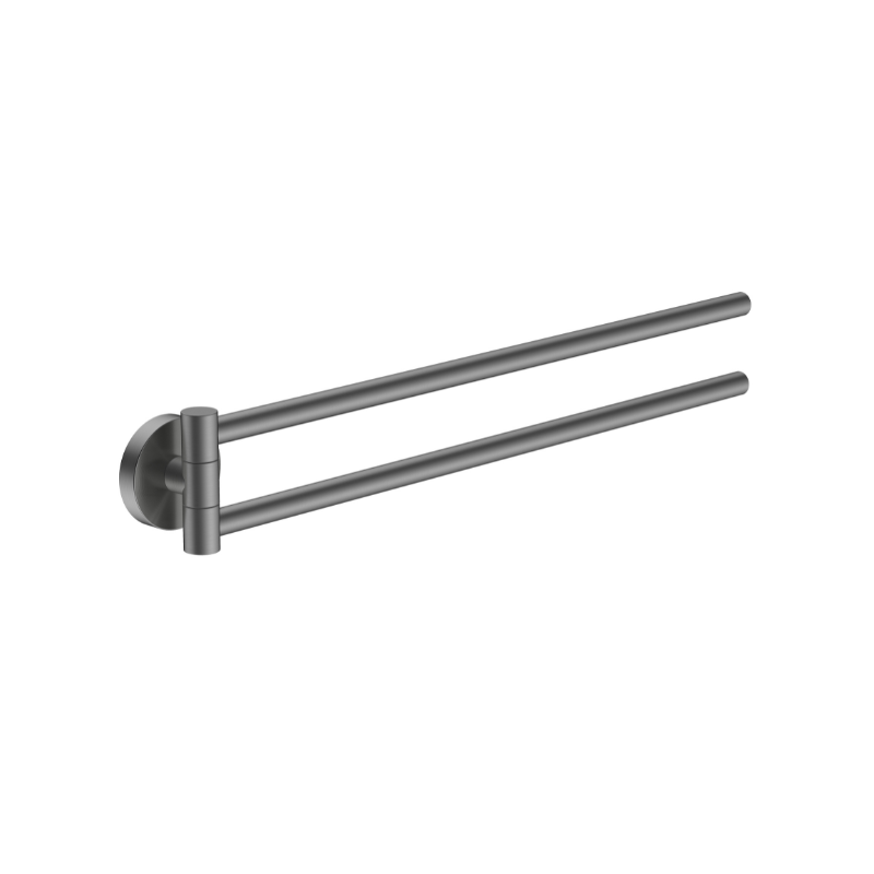 Handdoekrek draaibaar rond Gun Metal