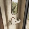 Rhea M fontein links 40 x 22 x 11 cm keramiek beige - Wastafels | Lapy