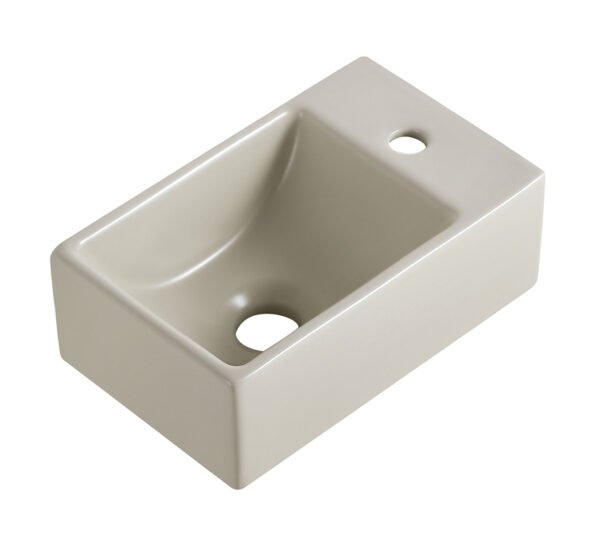 Rhea XXS fontein rechts 30,5 x 18 x 11 cm keramiek beige - Wastafels | Lapy