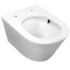 Vesta Tornado flush wandcloset rimless met nano coating glans wit - Wandclosets zonder toiletzitting | Lapy